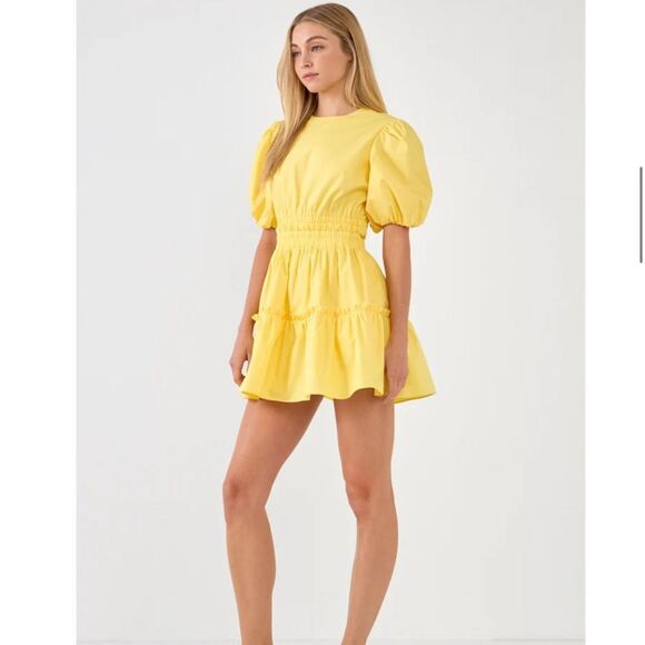 English Factory POPLIN CUT-OUT MINI DRESS - Picture 3 of 9